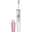 Maybelline Super Stay 24, 2-Step Liquid Lipstick Makeup, Long Lasting Highly Pigmented Color with Moisturizing Balm, So Pearly Pink, Coral Pink, 1
