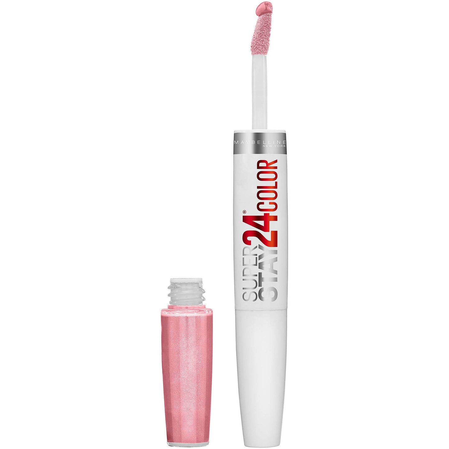 Maybelline Super Stay 24, 2-Step Liquid Lipstick Makeup, Long Lasting Highly Pigmented Color with Moisturizing Balm, So Pearly Pink, Coral Pink, 1