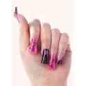 Glamify by Absolute New York Y2K Press On Nails - Retro Duck Shape Fake Nails with Rhinestones, Silver Charms & Bold Pop Colors, Salon Style Acrylic Beauty & Personal Care Absolute New York