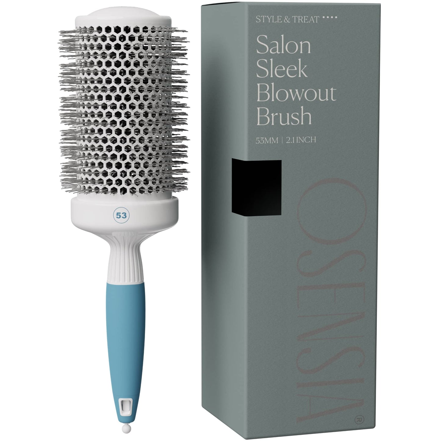 Professional Round Brush for Blow Drying - Large Ceramic Ion Thermal Barrel Brush for Sleek, Precise Heat Styling and Maximum Volume - Lightweight Beauty and Personal Care Osensia Default Title