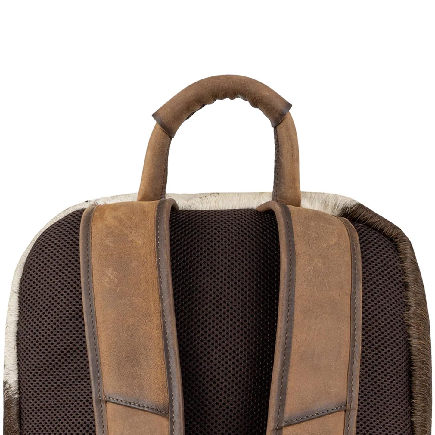 STS Women's Roswell Faye Durable Leather Backpack w/3 Zip Compartments, Cowhide/Veg Tan, 13" W x 15.5" H x 6" D