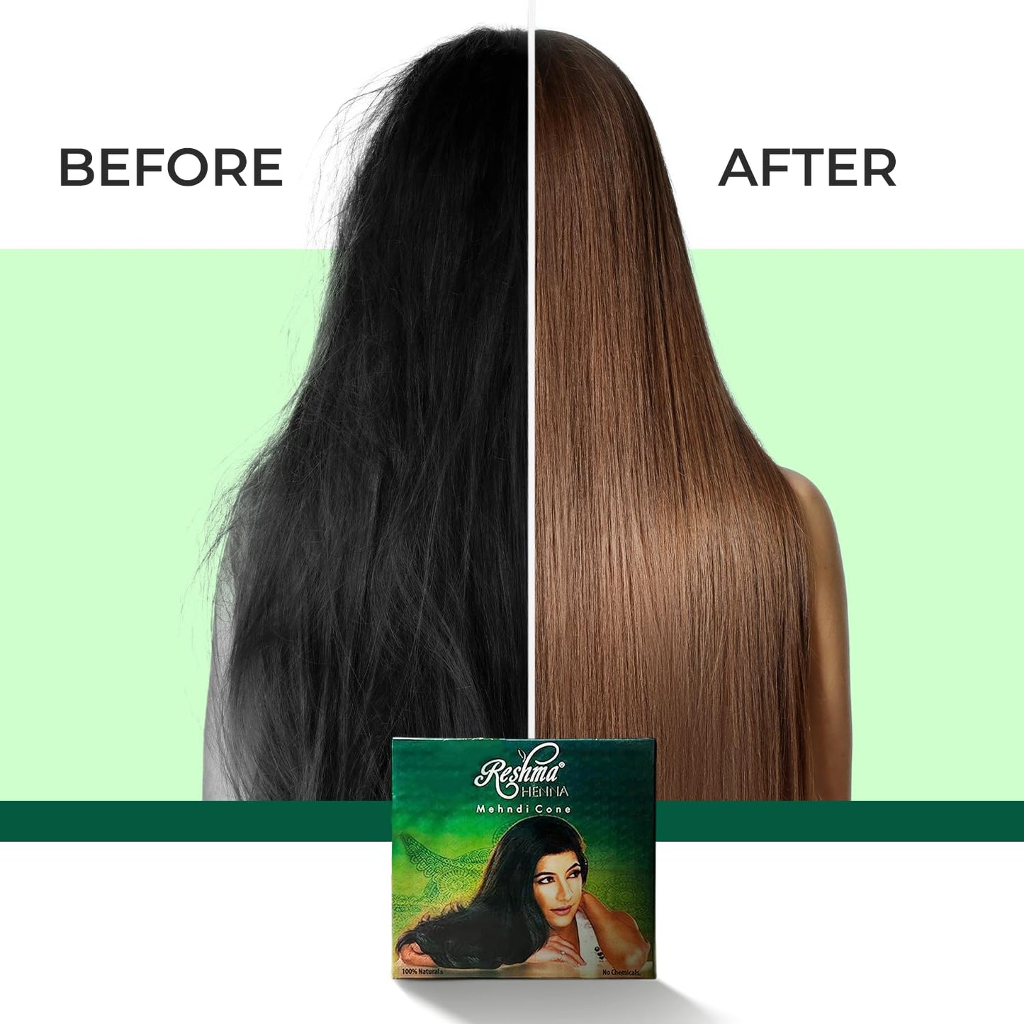 Reshma Beauty 12 Pack of Rajasthani Jumbo Henna Cones for Hair, 50g Each-Almost Double the Size of Regular Cones, 100% Natural Ready-to-Use Henna