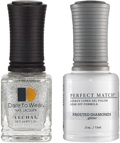 LeChat Perfect Match Gel Polish, Frosted Diamonds, 0.5 Ounce (PMS163) Beauty & Personal Care LECHAT