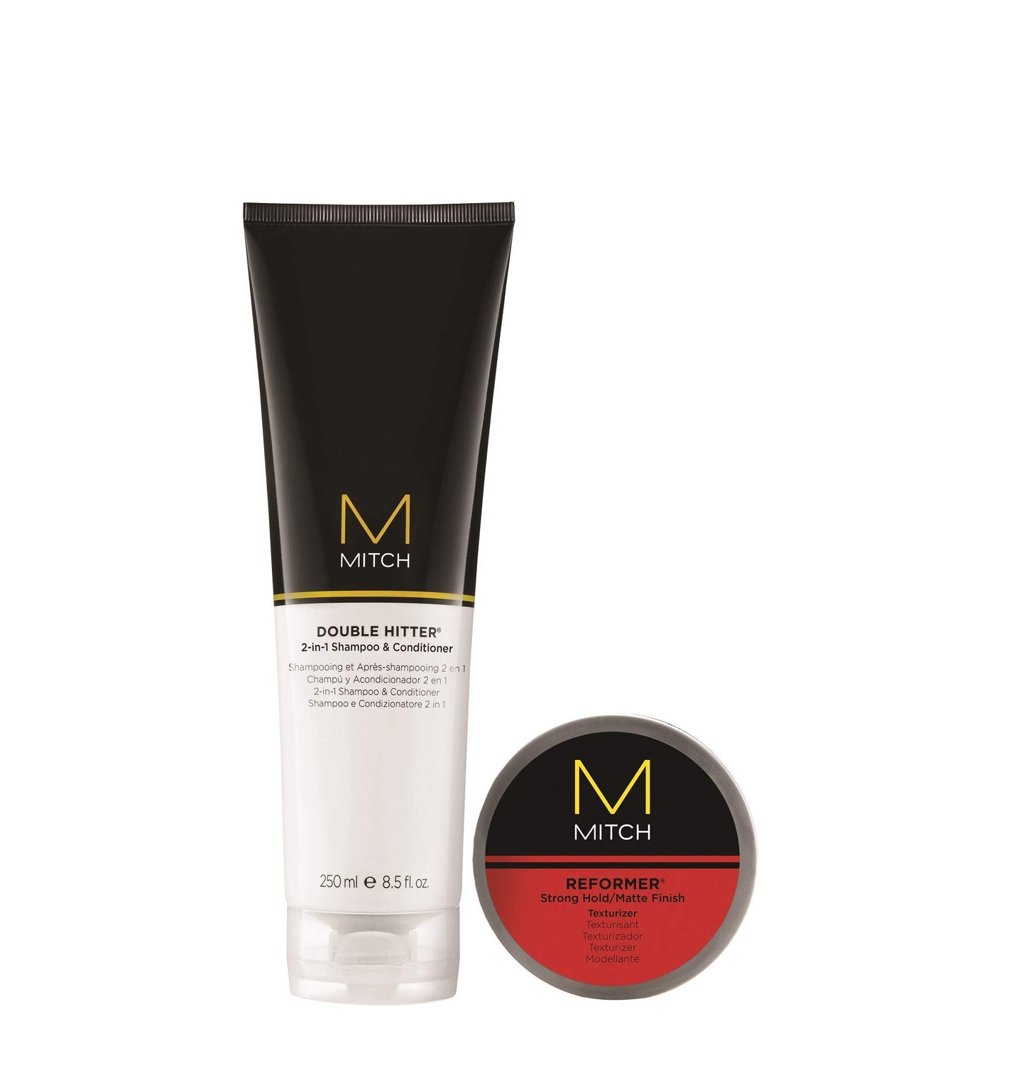 Paul Mitchell Mitch Strong Style Men's Gift Set with Double Hitter Shampoo and Reformer Paste