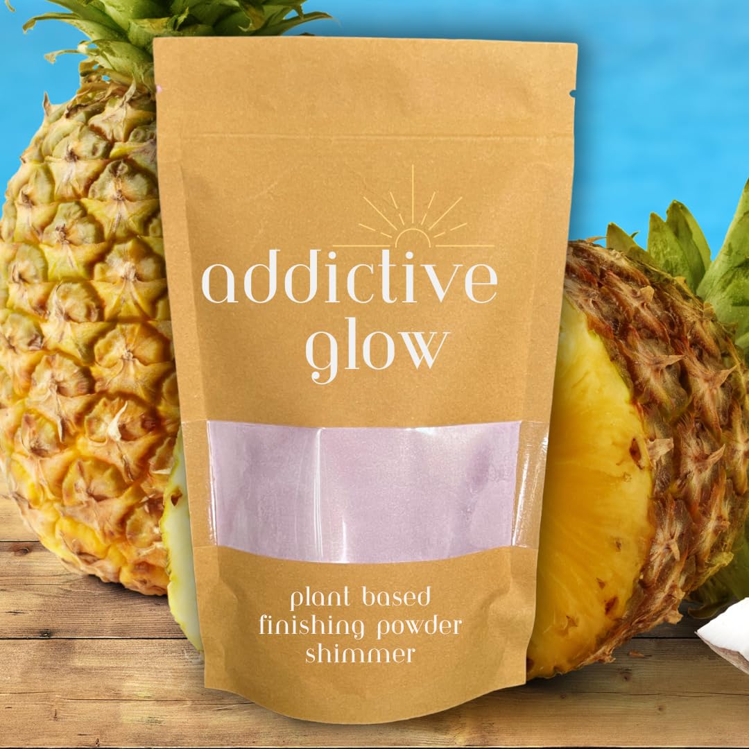 Addictive Glow Post Spray Tan Setting Powder - Translucent Plant Based Finishing Powder - Eliminates Sticky Feeling After Sunless Tanning - Matte or