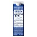 Dr. Bronner's Pure-Castile Liquid Magic Soap Refill - Made with Regenerative Organic Certified Oils, 86% Less Plastic - 18-in-1 Uses for Face, Body