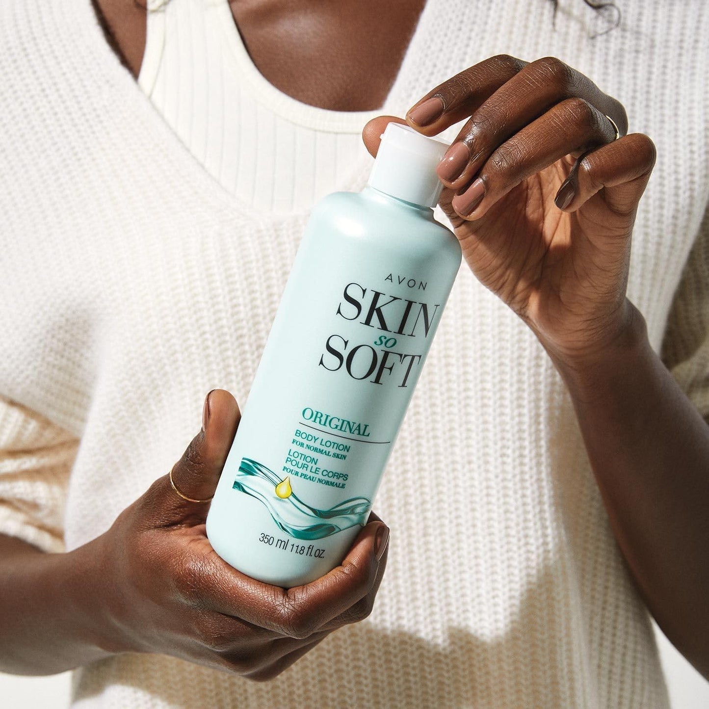 AVON Skin So Soft Original Body Lotion for Women, Paraben-Free Moisturizing Hand and Body Lotion for Dry Skin with Jojoba Oil, Non-Greasy Lightweight