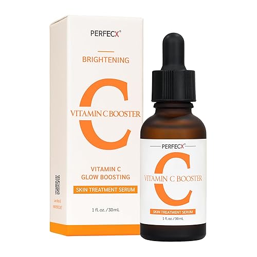 Perfecx Vitamin C Booster Serum - Glowing, Rejuvenating & Enhancing Skin Radiance | Antioxidant | Lightweight | Korean Skincare (1 Fl Oz / 30ml)
