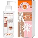 Sun Laboratories By Ultra Dark Self Tanning Lotion 4 oz - Organic Sunless Tanner for Dark Tones, Long Lasting Sun Labs Sun Self Tanner, Ideal