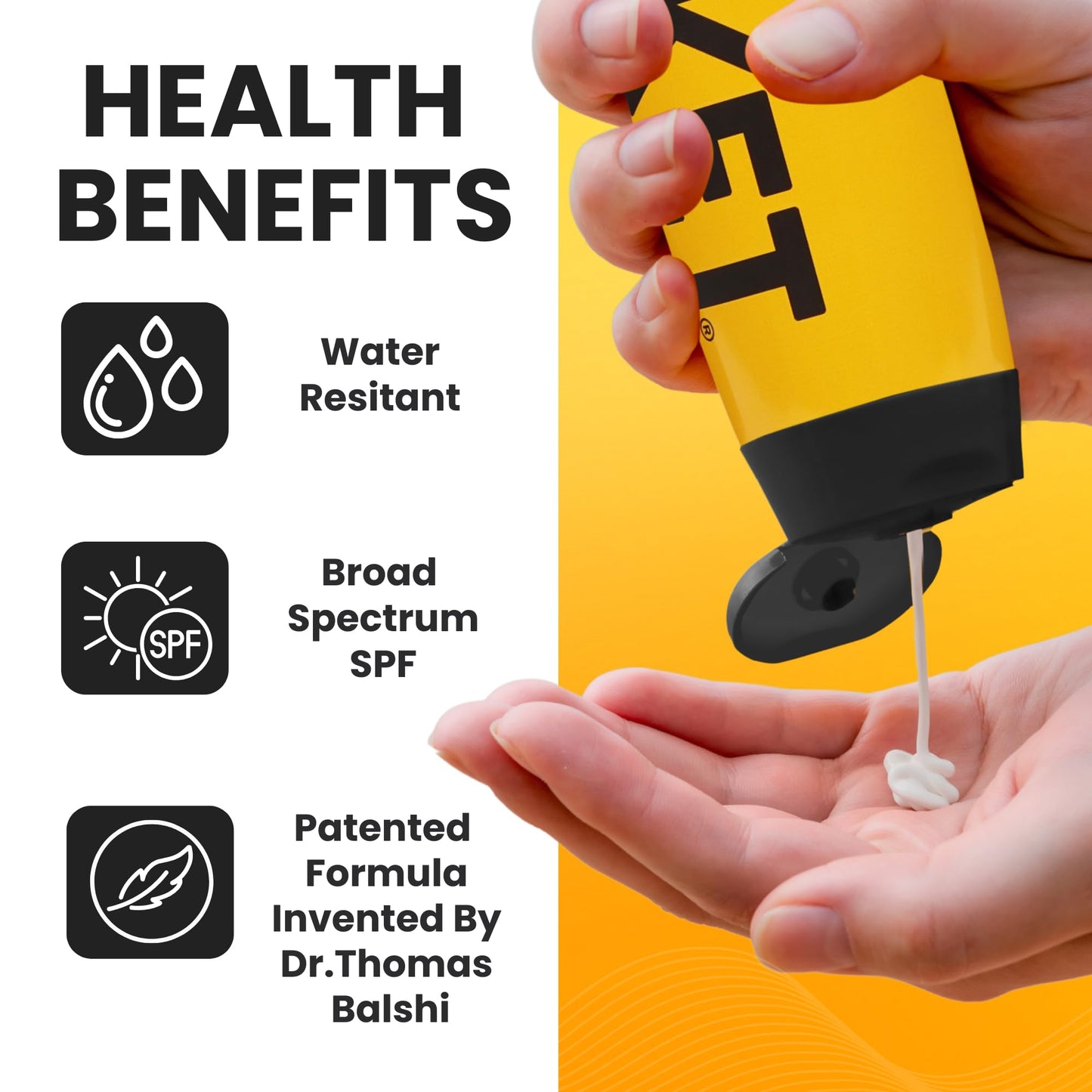 JACKET Sport Sunscreen SPF 50+ – Broad Spectrum Face & Body Lotion, Non-Greasy, Water & Sweat Resistant, Vitamin-Enriched, 4 fl oz