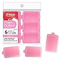Annie Classic Foam Cushion Rollers #1055, 6 Count Pink Jumbo 1-1/2 Inch