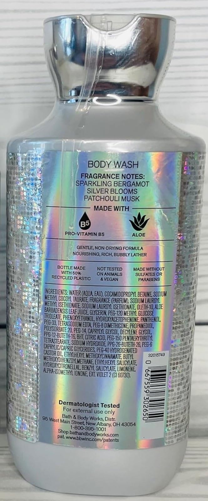 Bath & Body Works Platinum Body Gel 2-Pack 10 Ounces Each Fresh Clean Scent