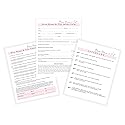 Brow Henna and Tint Intake Forms, Consent, and Aftercare Instruction Cards | 75 pk, 25 of Each | for Client Signature Medical History Information