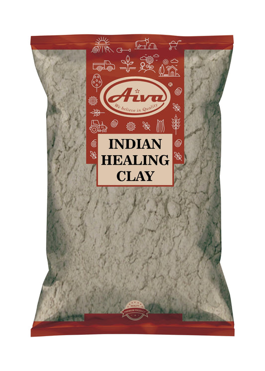 Aiva Indian Healing Clay | Deep Pore Cleansing Facial & Body Mask | Healthcare 100% Natural Calcium Bentonite Clay - 1lb