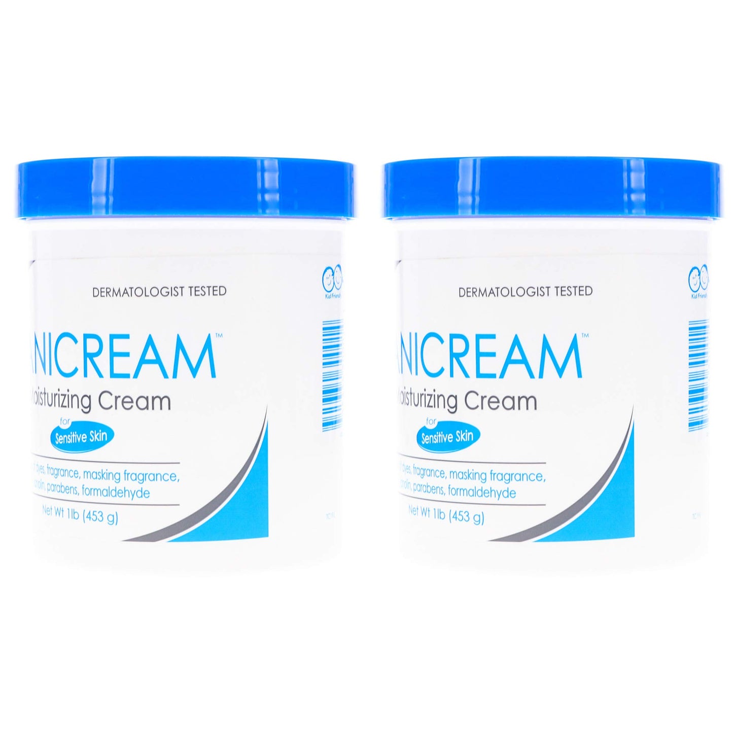 Vanicream Moisturizing Skin Cream, 16 Ounces (Pack of 2)