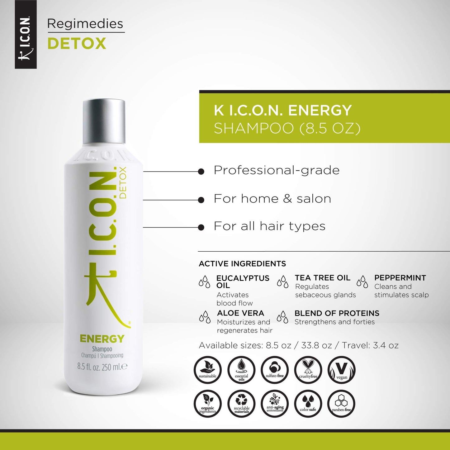 ICON Energy Detoxifying Shampoo 8.5 oz
