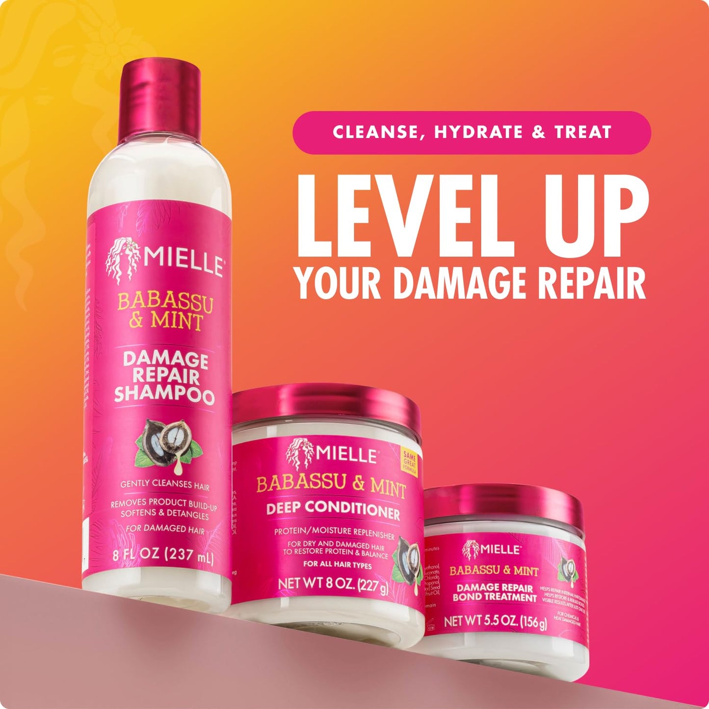 Mielle Organics Babassu & Mint Brazilian Curly Cocktail Curl Cream - Curl Defining, Hair Styling Cream for Textured Hair - Locks in Moisture, Boosts