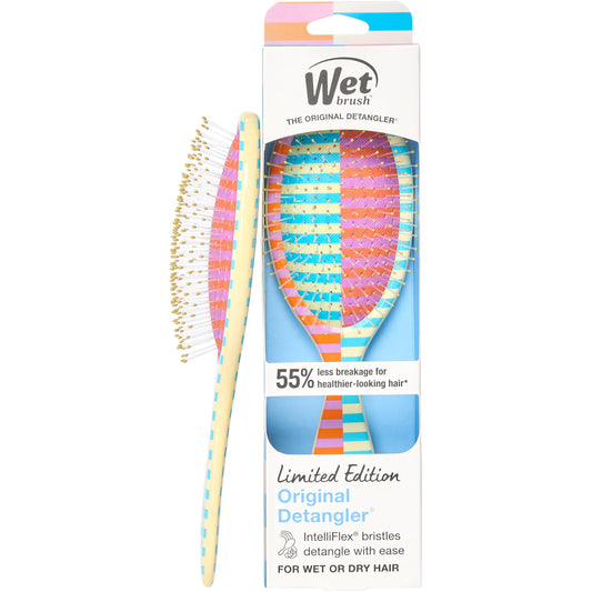Wet Brush Original Detangler Hair Brush, Flexible Bristles Detangle All Hair Types, Works on Wet or Dry Strands, Ergonomic Handle, Reduces Breakage Beauty and Personal Care Wet Brush Default Title