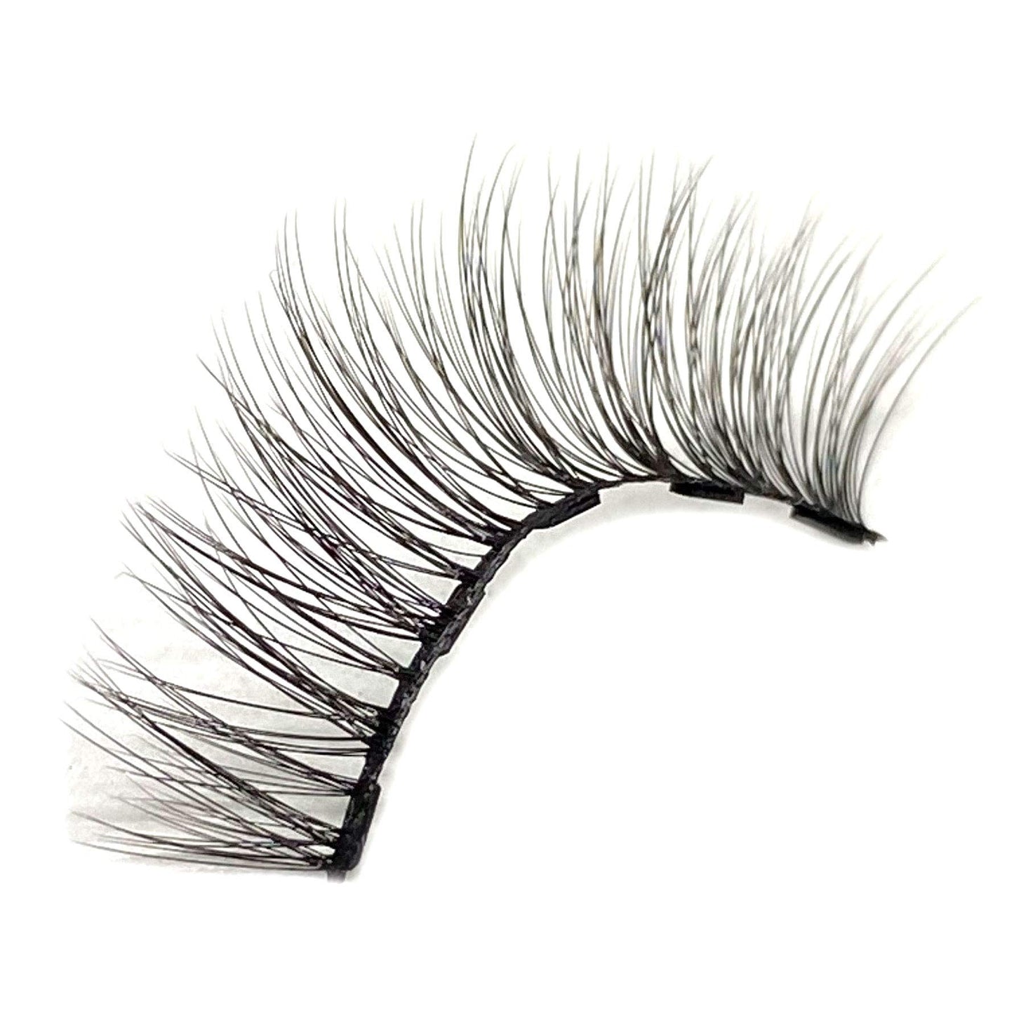 Faux Mink Magnetic Eyelashes Natural Lash, Single Lash for Use with Magnetic Eyeliner, 5 Magnet False Eyelashes Magnetic Lashes Natural Look (Lashes +