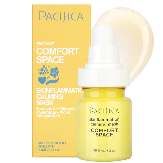 Pacifica Comfort Space Calming Face Mask for Sensitive Skin, Redness Relief Hydrating Facial Mask with Azelaic Acid & Turmeric, Soothes Irritation Beauty & Personal Care Pacifica