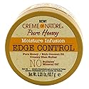 Creme Of Nature Pure Honey Edge Control Gel 2.25 Ounce Jar (66ml) (6 Pack)
