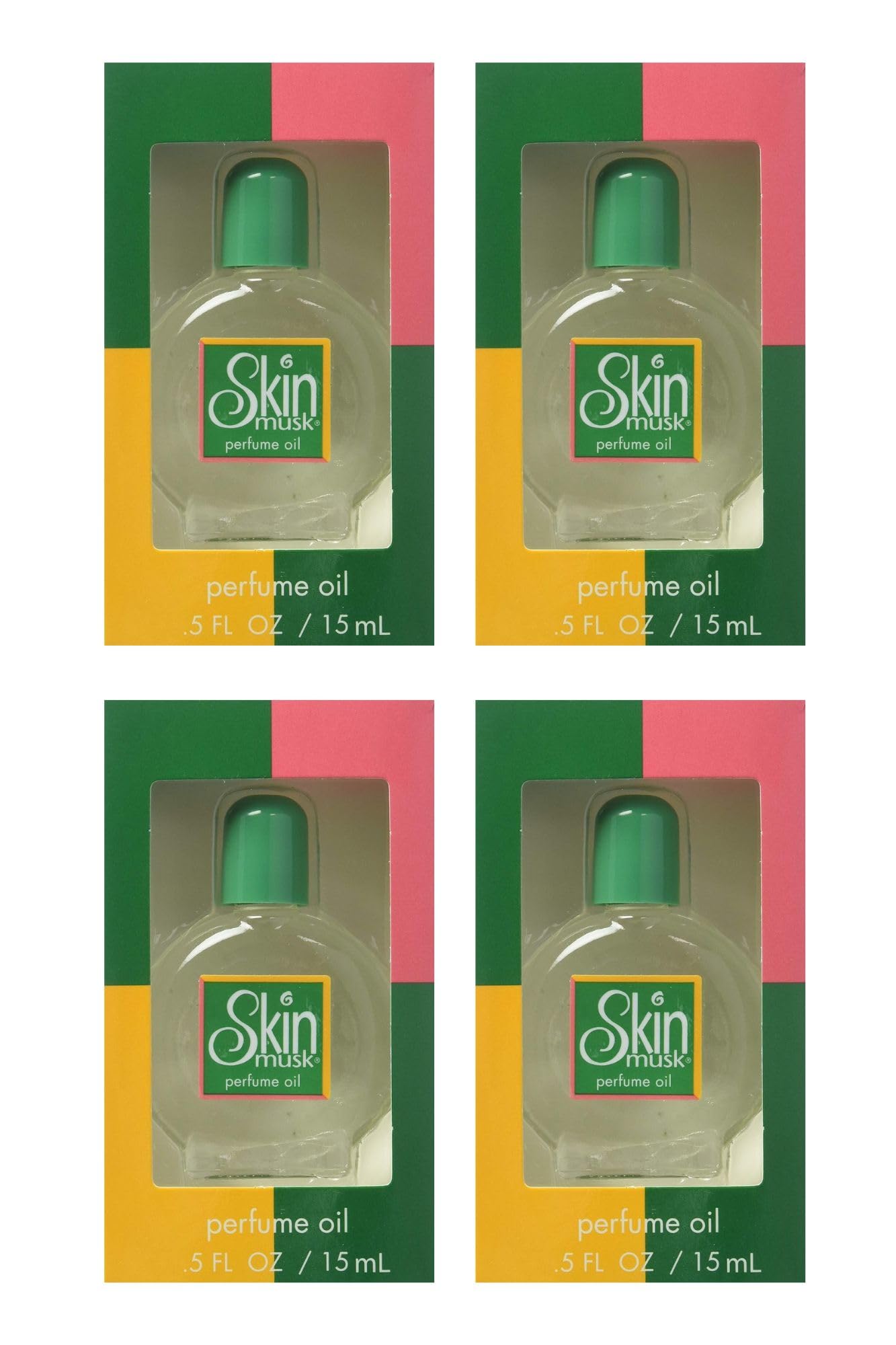 Skin Musk Perfume Oil 0.50 oz (Pack of 4)