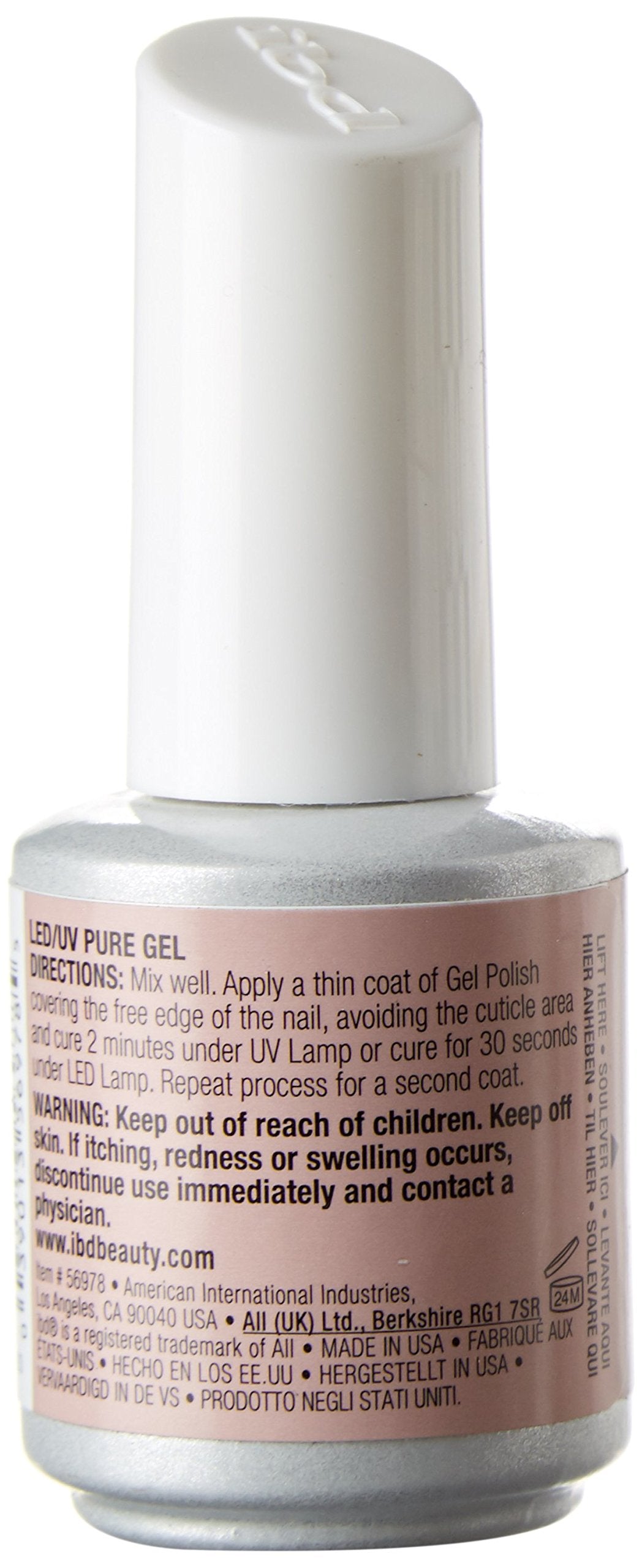 IBD Just Gel Soak Off Light Pink Nail Polish, Ooh La Lace Beauty & Personal Care IBD