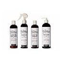 DandyMen Men’s Shower Set - Shampoo, Conditioner, Body Wash & Shower Oil - Cleansing & Moisturizing Grooming Kit for Hair & Skin (Tobacco Vanilla)
