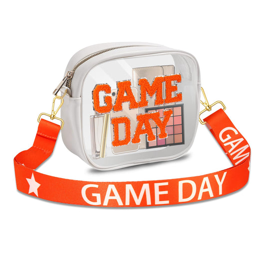 Game Day Clear Bag for Women Crossbody Transparent Bag for Football Baseball