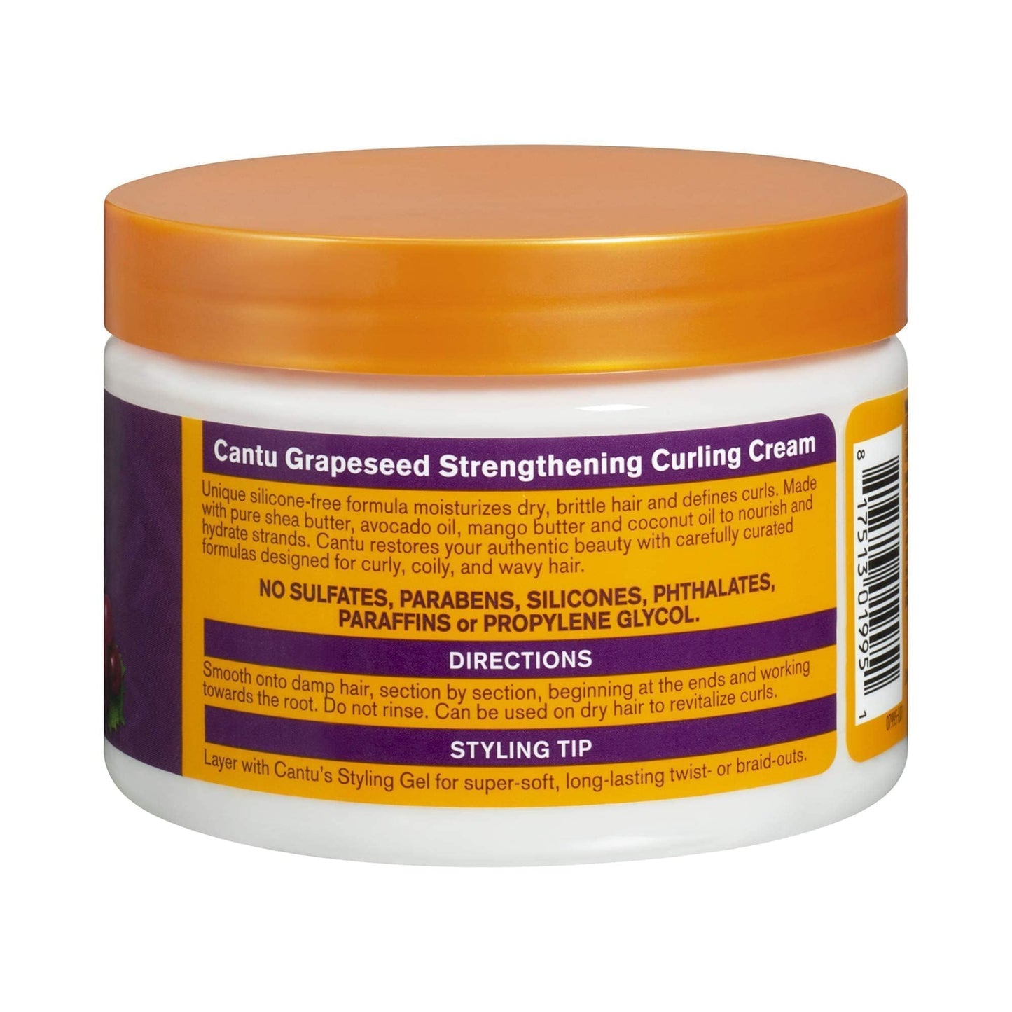 Cantu Grapeseed Strengthening Curl Cream, 12 oz