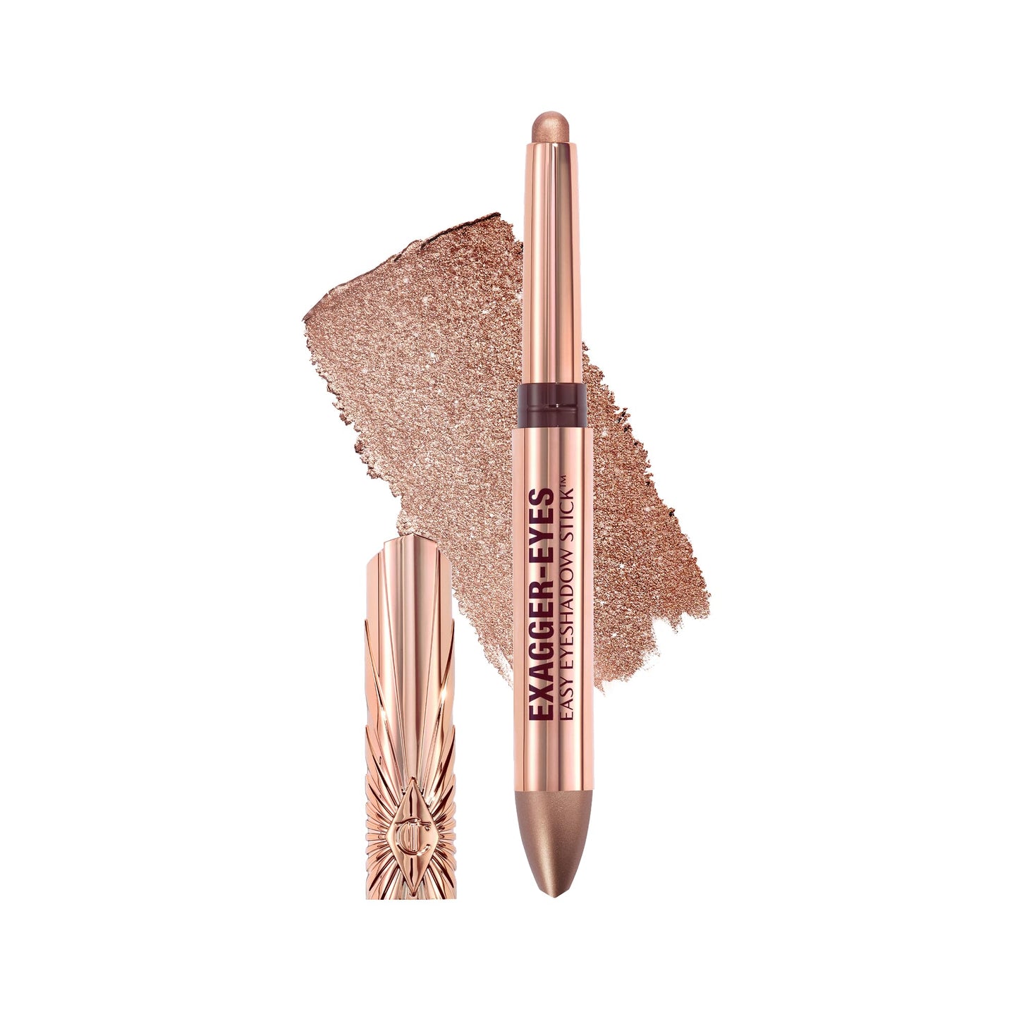 Charlotte Tilbury Exagger-Eyes Easy Eyeshadow Stick, Long-Lasting, Blendable Cream, Waterproof and Crease-proof, Shimmer and Matte Finishes - Oyster Beauty and Personal Care Charlotte Tilbury Default Title