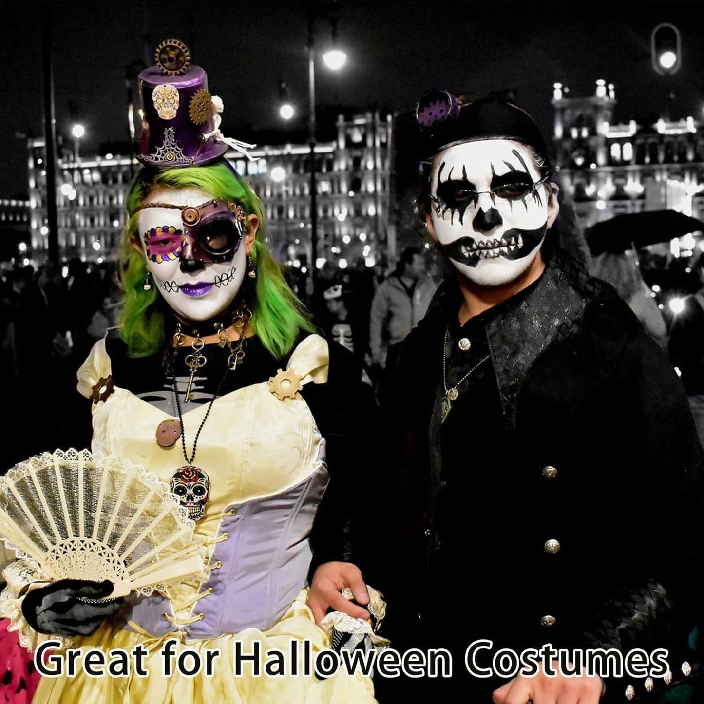 Halloween Face Body Paint, Clown White Makeup Tube, Washable for SFX Skull Joker Zombie Vampire Skeleton Goth Cosplay