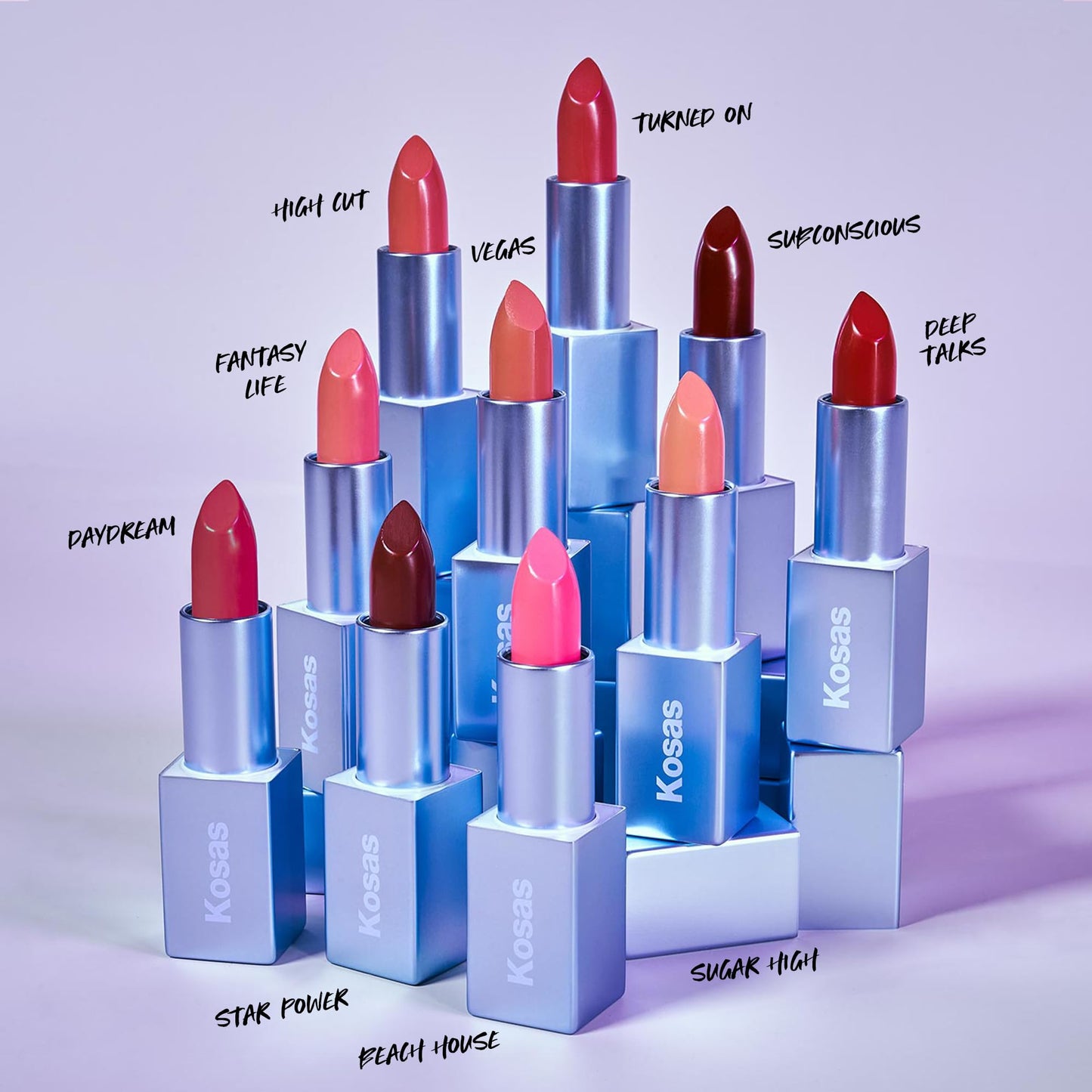 Kosas Weightless Lip Color Nourishing Satin Lipstick - High Impact Lip Color with Clean Formula - Daydream