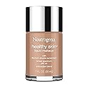Neutrogena Healthy Skin Liquid Makeup Foundation, Broad Spectrum SPF 20 Sunscreen, Lightweight & Flawless Coverage Foundation with Antioxidant Vitamin