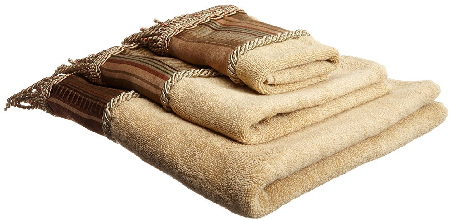 Popular Bath Contempo Modern Bathroom Towel Sets 3 Piece Towel Bath Towel, Hand Towel and Wash Towel Classic Luxury Contemporary Decor Beautiful Bath…