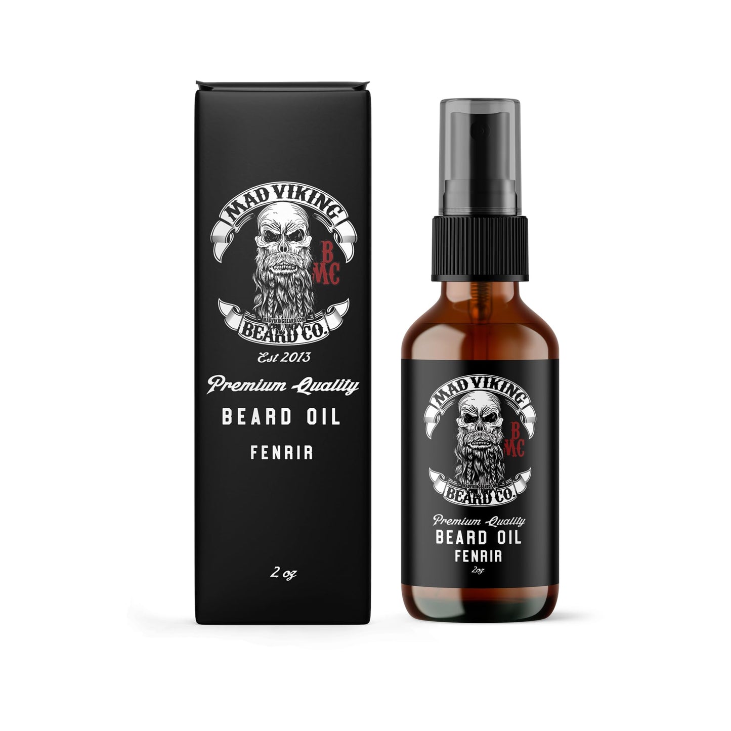 Mad Viking Fenrir Beard Oil - Hydrate, Soften, And Grow Your Beard Naturally. Fight Itch And Dandruff With A Bold Neroli, Rum & Tobacco Scent. Made In Beauty and Personal Care MAD VIKING BEARD CO.