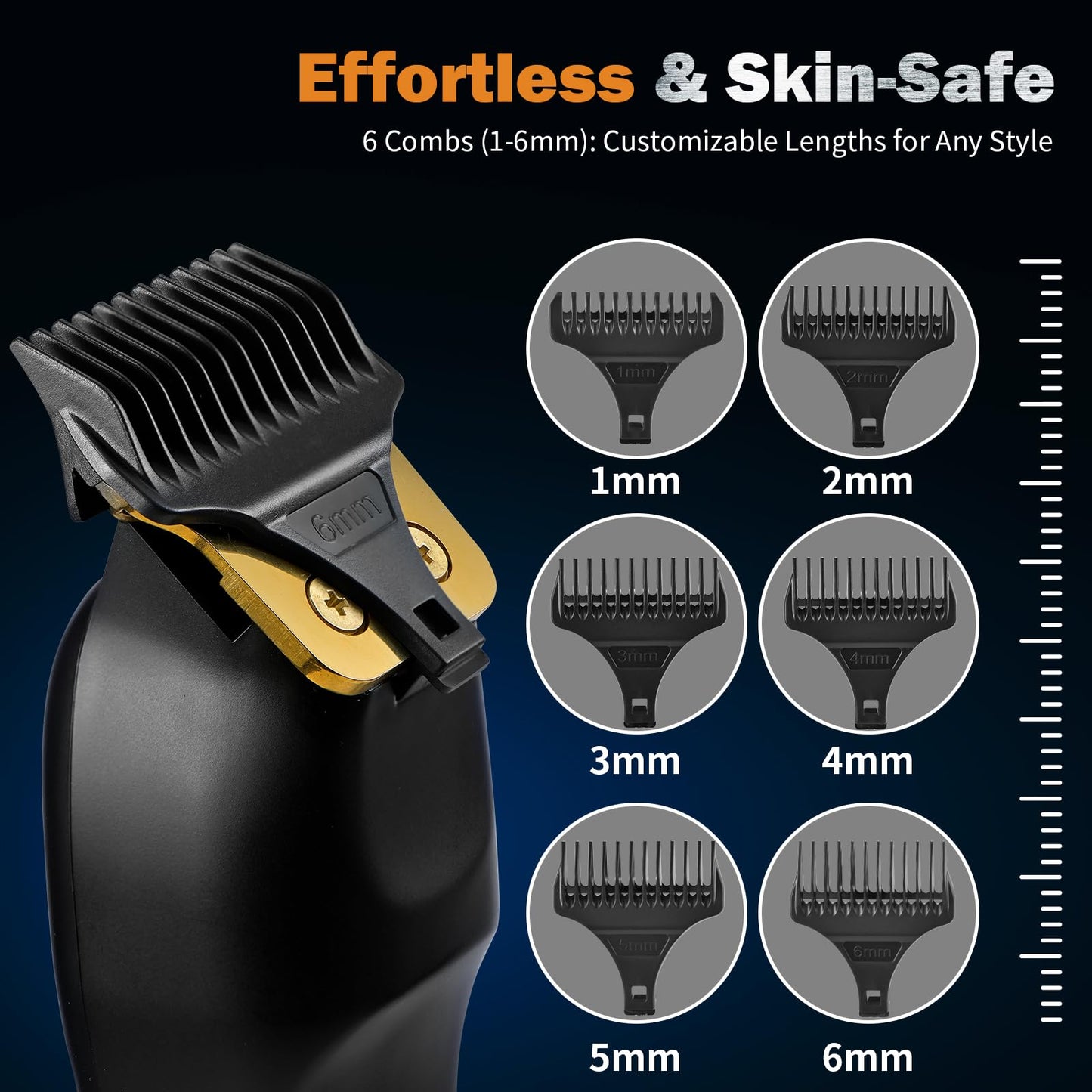 Elehomyou Beard Trimmer for Men - Rechargeable Men's Hair Clippers & Razor, Cordless Hair Trimmer & Shaver for Face, Neck, Groin & Manscaping, Ideal Beauty and Personal Care Elehomyou
