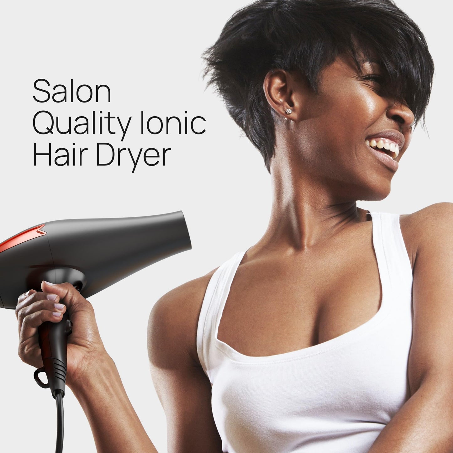 TREZORO Professional Blow Dryer for Women - Ionic Hair Dryer 2000W for Salon & Personal Use - Powerful, Fast & Quiet Drying for Curly Hair, Unwanted