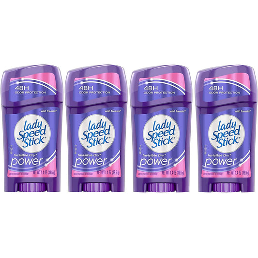 Lady Speed Stick Invisible Dry Antiperspirant & Deodorant, Wild Freesia, 1.4 Ounce (Pack of 4) Beauty and Personal Care Lady Speed Stick