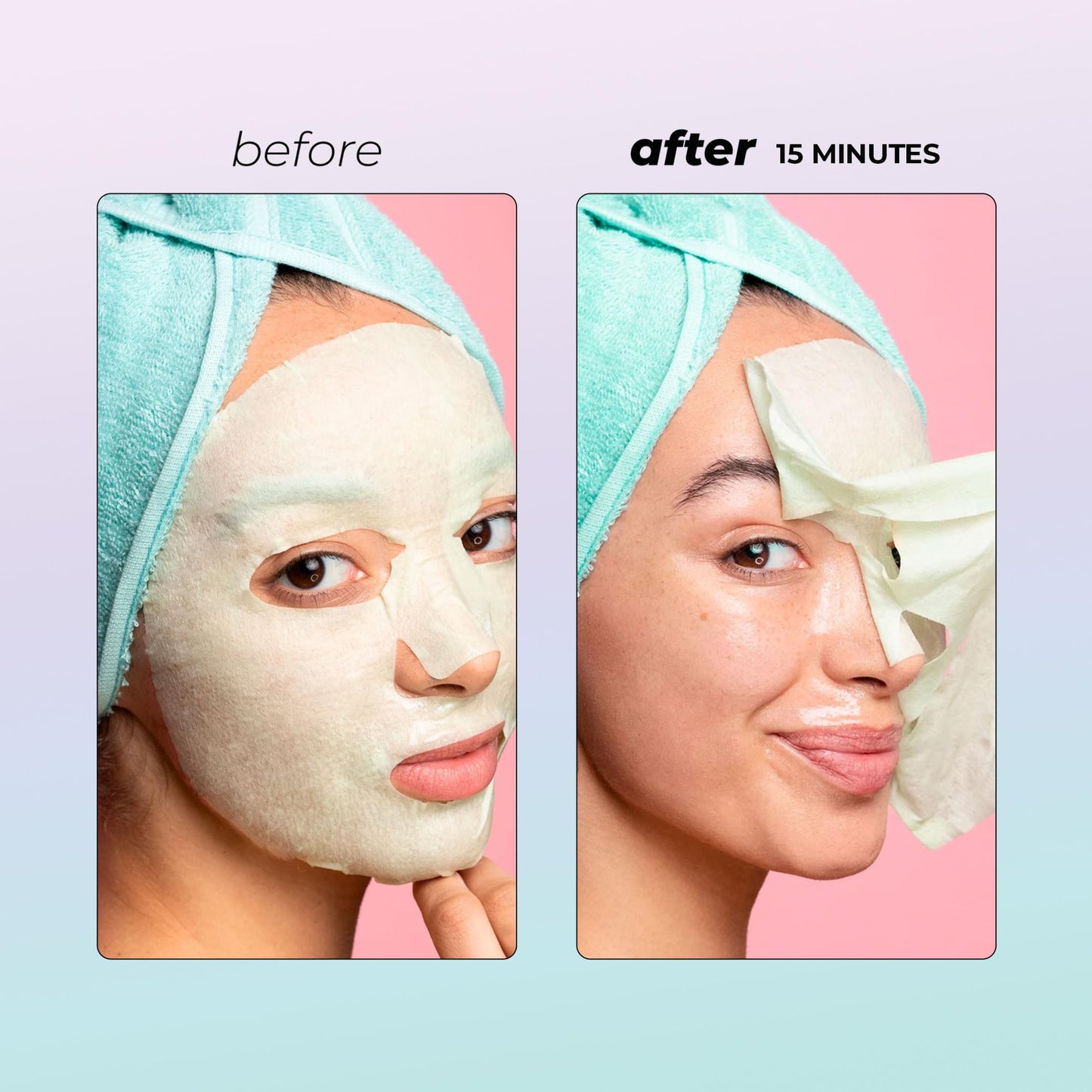 Vitamasques Probiotic Blackberry Face Sheet Mask 7 Pack - Korean Skin Care Facial Mask Rebalances & Repairs Skin with Multi Molecular Hyaluronic Acid