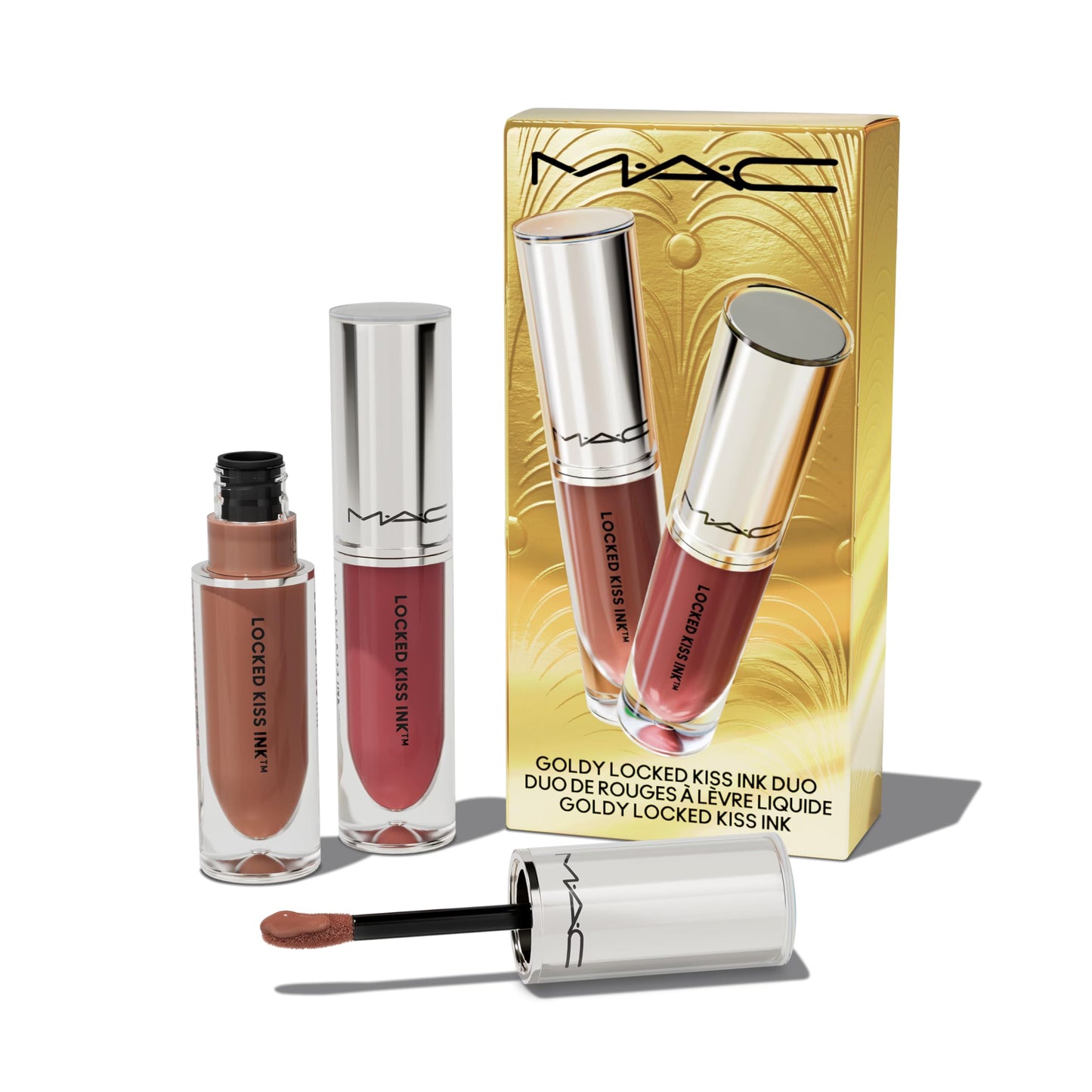 MAC Goldy Locked Kiss Ink Duo, 2 Piece Set