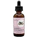 By Natures 100% Natural Rosemary + Black Castor Oil 2 Fl Oz (Pack of 2)