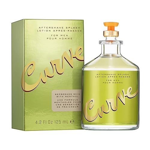 Curve Aftershave Splash Lotion for Men, Gift for Him, 4.2 fl oz