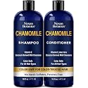 Chamomile Shampoo and Conditioner Set 16 fl oz - No Harsh Sulfates, Clarifying for Oily Dry and Frizzy Hair - Color Safe - Champu de Manzanilla
