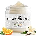 Honeyskin Honey Cleansing Balm Makeup Remover - Face and Eye Makeup Remover for Sensitive Skin Face Wash - Hydrating Facial Cleanser and Gentle