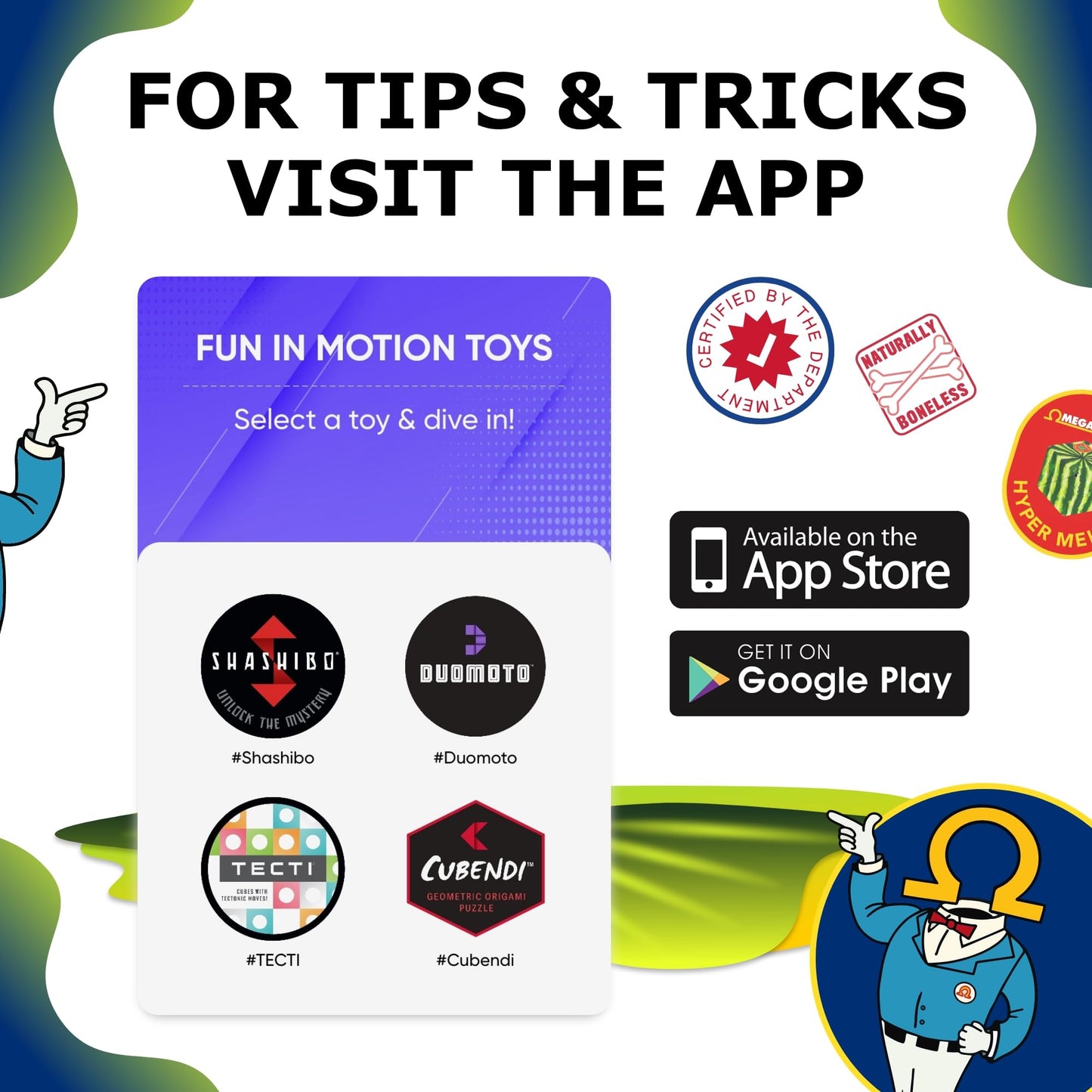 SHASHIBO Shape Shifting Box – Award-Winning Fidget Cube with 36 Magnets, Transforms into 70+ Shapes, Sensory Toy Gift for Kids, Teens & Adults (Hyper Melon)