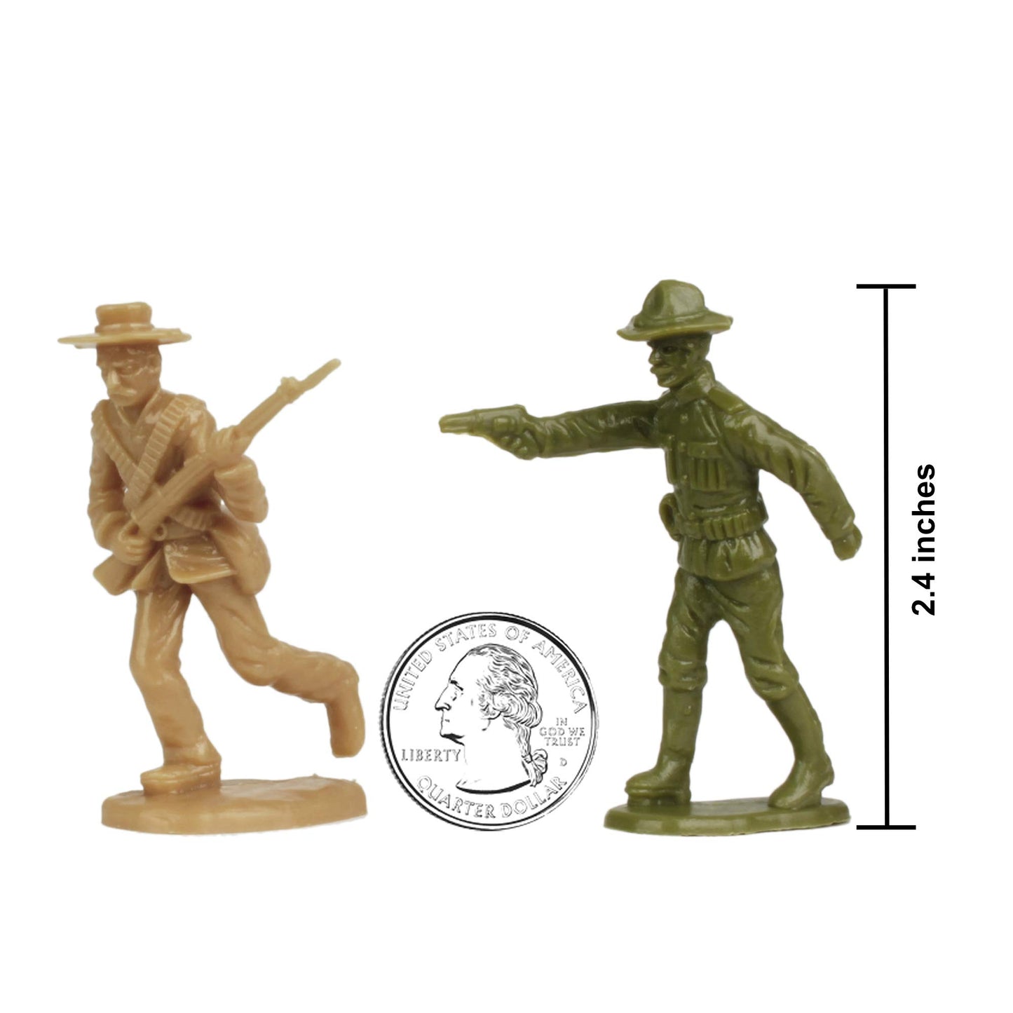 BMC Border Wars US Army vs. Mexican Villistas - 34pc Soldier Figures