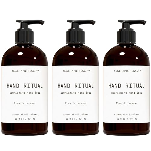 Muse Apothecary Hand Ritual - Aromatic and Nourishing Hand Soap, Infused with Natural Aromatherapy Essential Oils - USDA Certified Biobased - 16 oz