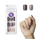KISS imPRESS Press-On Manicure, Nail Kit, PureFit Technology, Short Press-On Nails, Square, 'Flawless', Includes Prep Pad, Mini Nail File, Cuticle Beauty & Personal Care imPRESS
