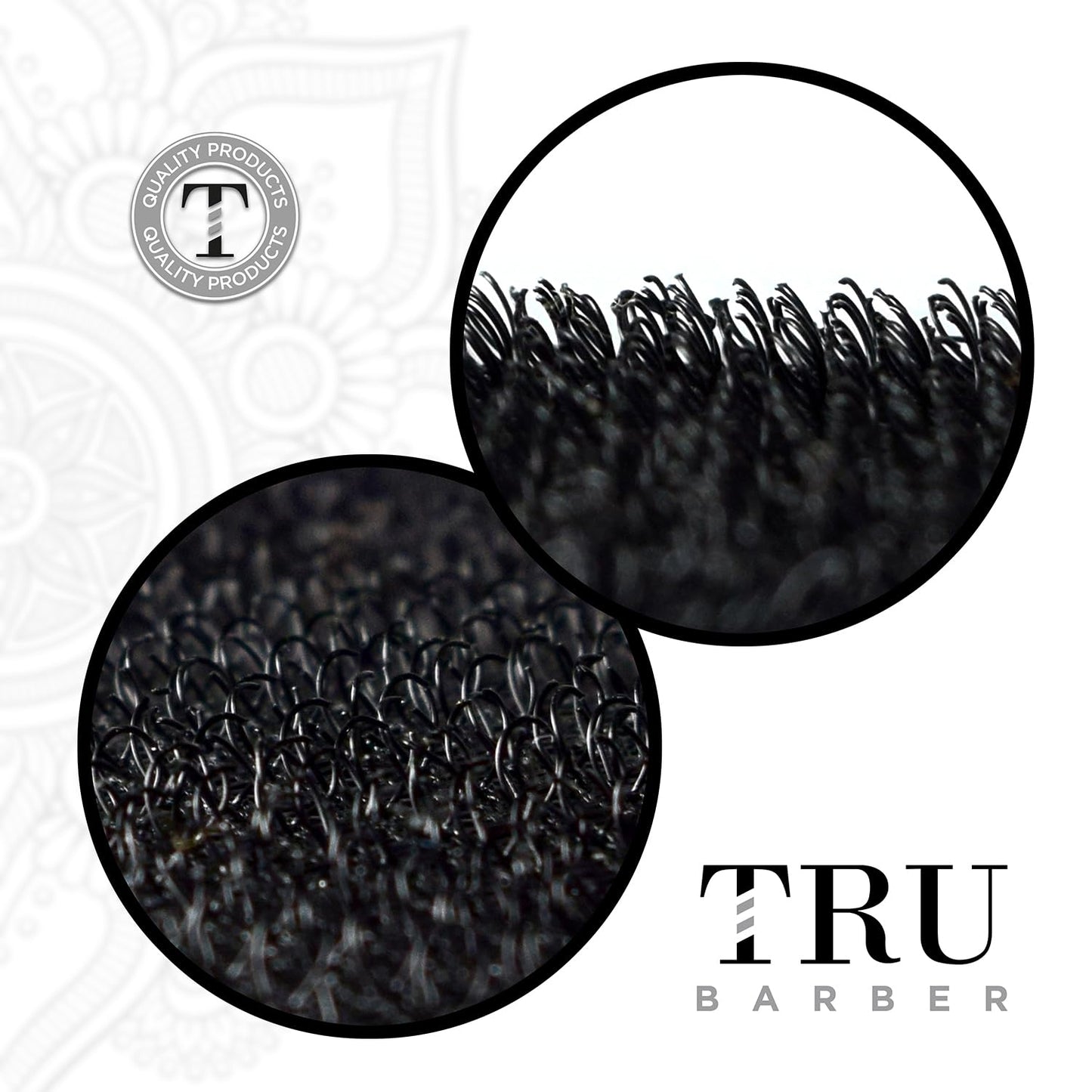 TRU BARBER HAIR GRIPPERS ® BUNDLE PACK 6 PCS for Men and Women - Salon and Barber, Hair Clips for Styling, Hair holder Grips (Black)